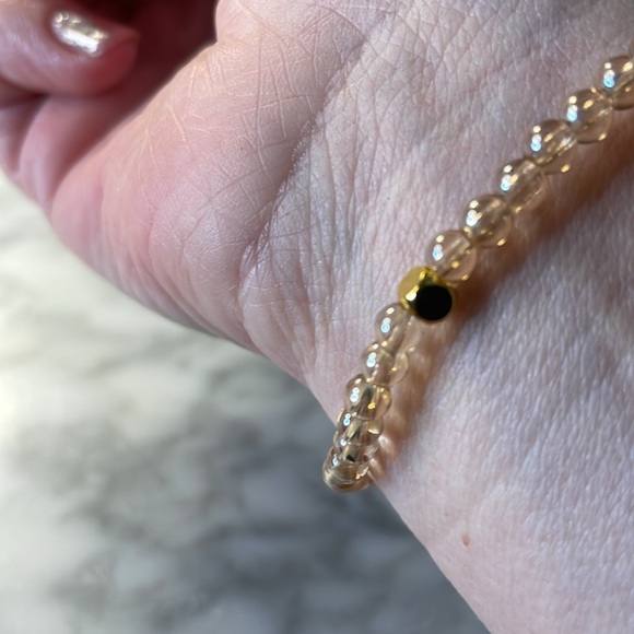 Small citrine with pearl center bracelet in size 7” - Picture 5 of 5